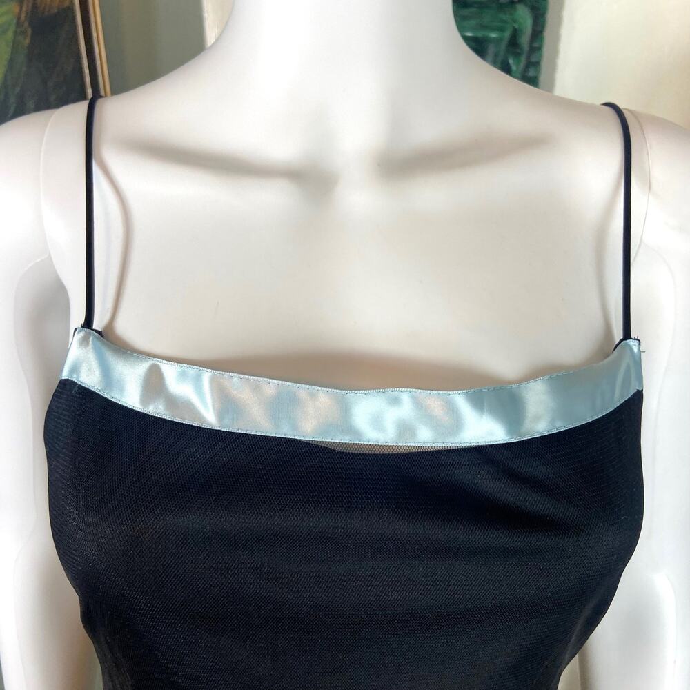 Vintage Y2K B Darlin Fairycore Fairycore Goth Handkerchief Slip Midi Dress kiki - Picture 3 of 11